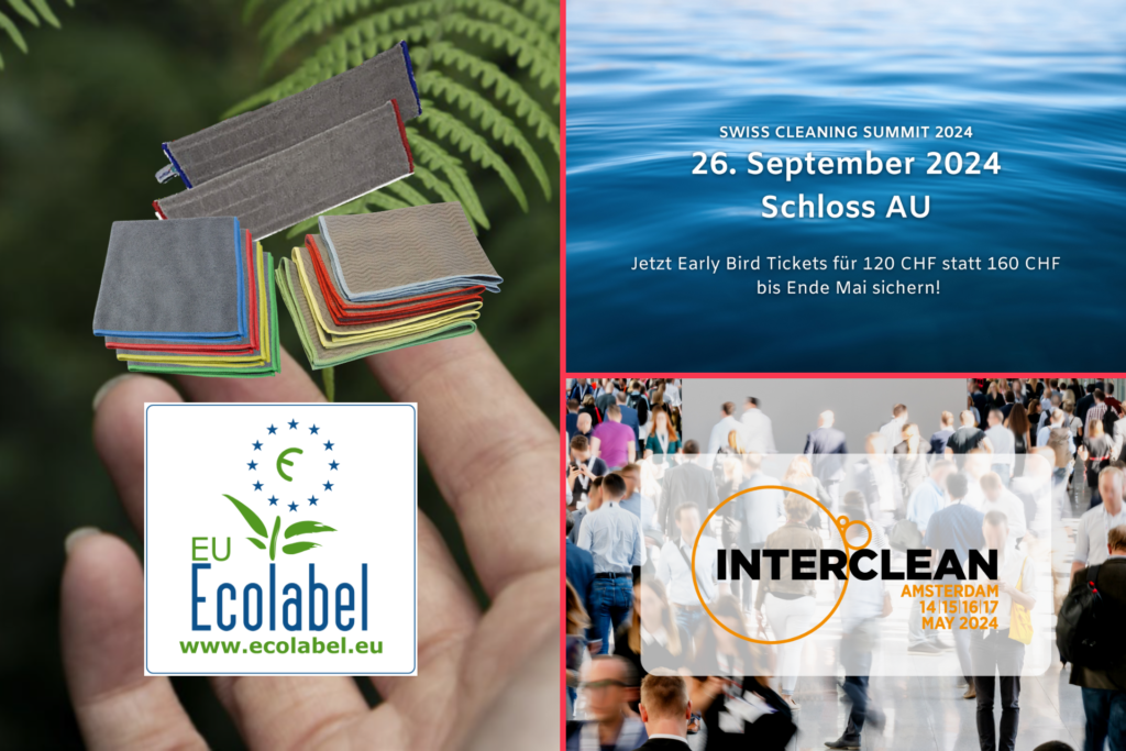Entdecken Sie umweltfreundliche Reinigungstextilien und die Themen am Swiss Cleaning Summit!